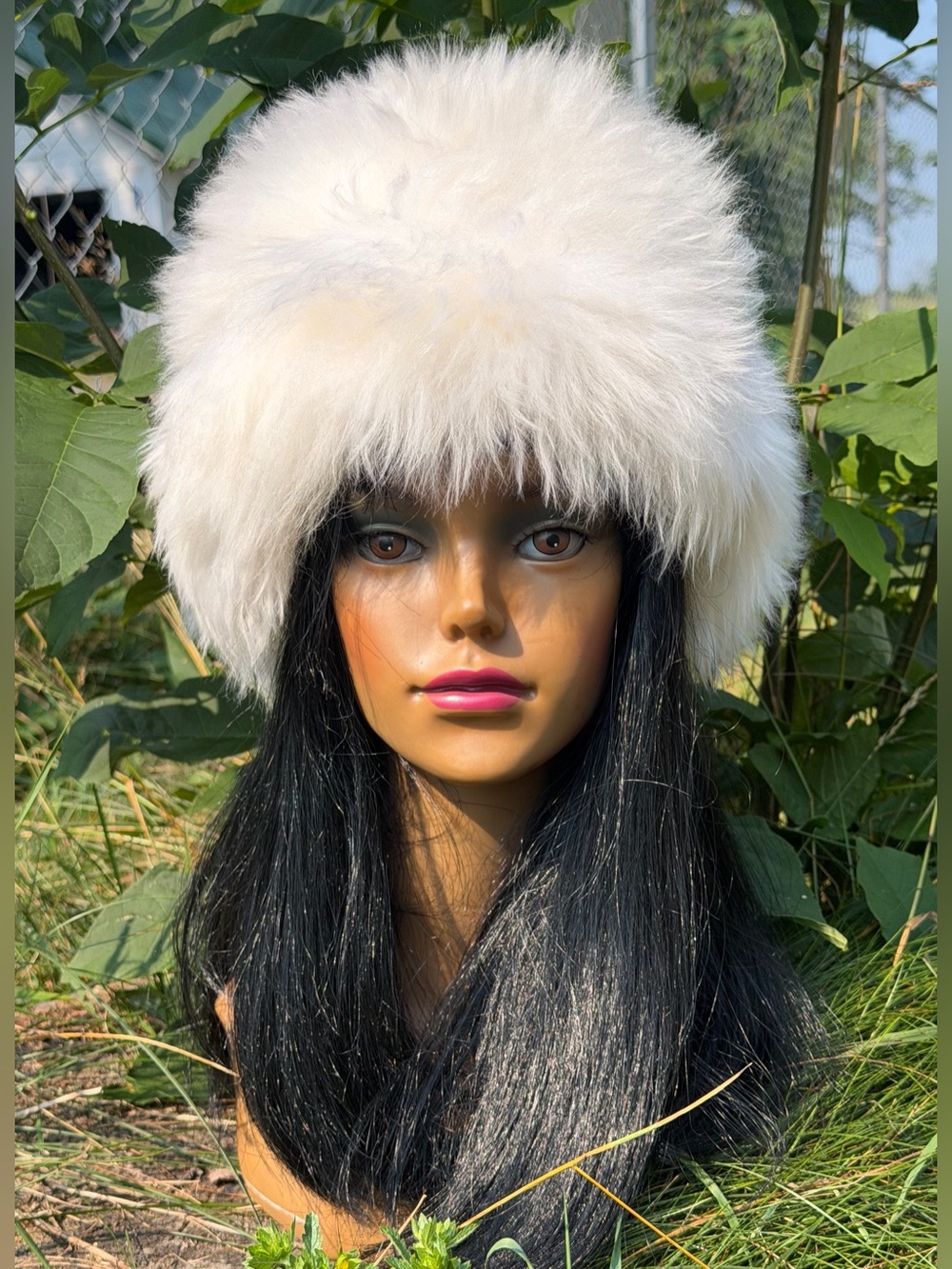 1970s FLUFFY FUR HAT Vintage Tuscan Lamb Shearling Sheepskin Penny Lane 1960s
